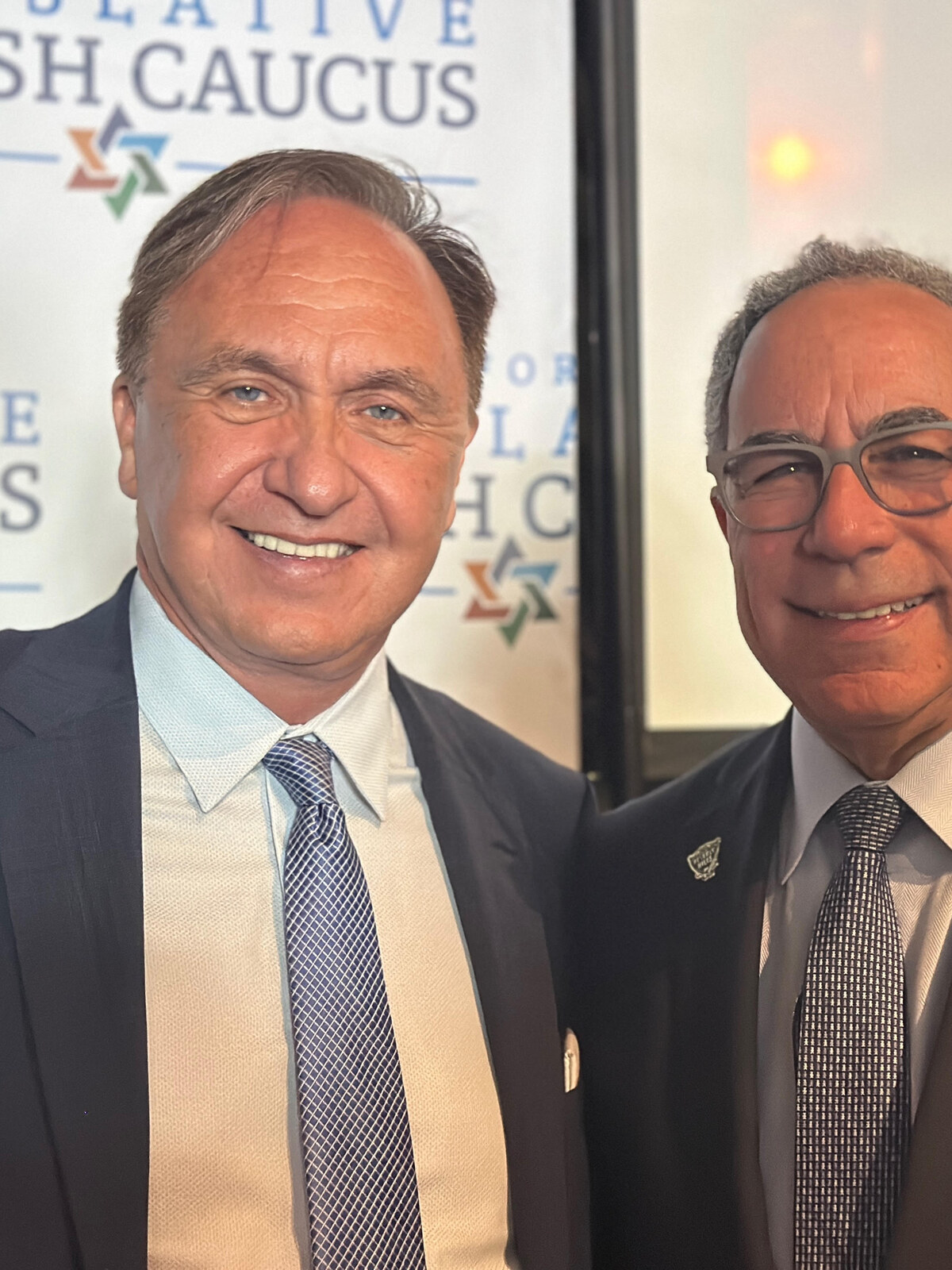 California Assembly Member Rick Chavez Zbur with Lester Friedman